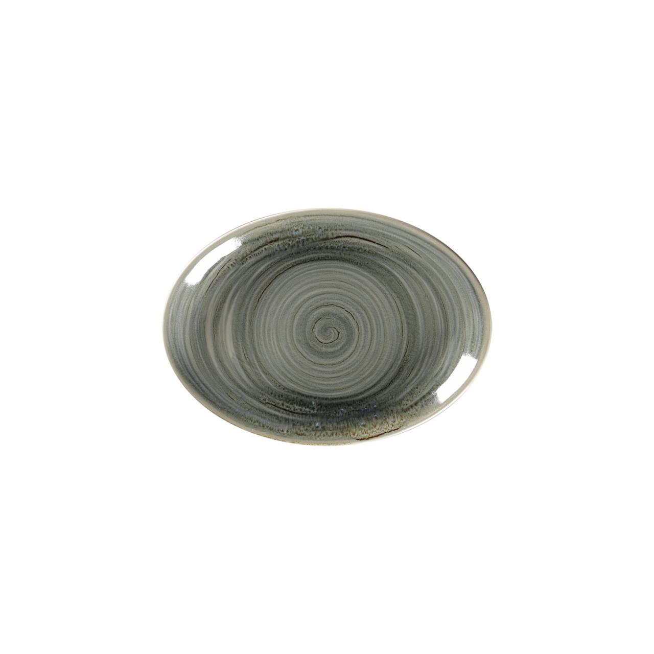 Spot, Platte oval 210 x 150 mm peridot green
